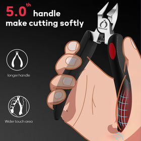 Coupe-Ongles Wanmat en usage sur un ongle épais