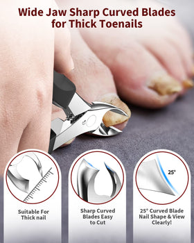 Coupe-ongles WONSIM en acier inoxydable avec finition polie