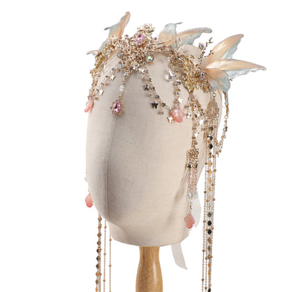 Couronne de fée FRESHME avec ailes de papillon vue de face
