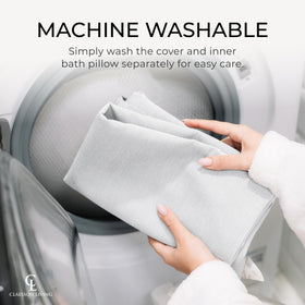 Coussin de bain Claessonliving avec détail sur la couture