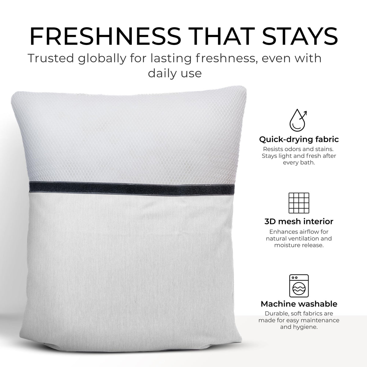 Coussin de bain Claessonliving vue de dos