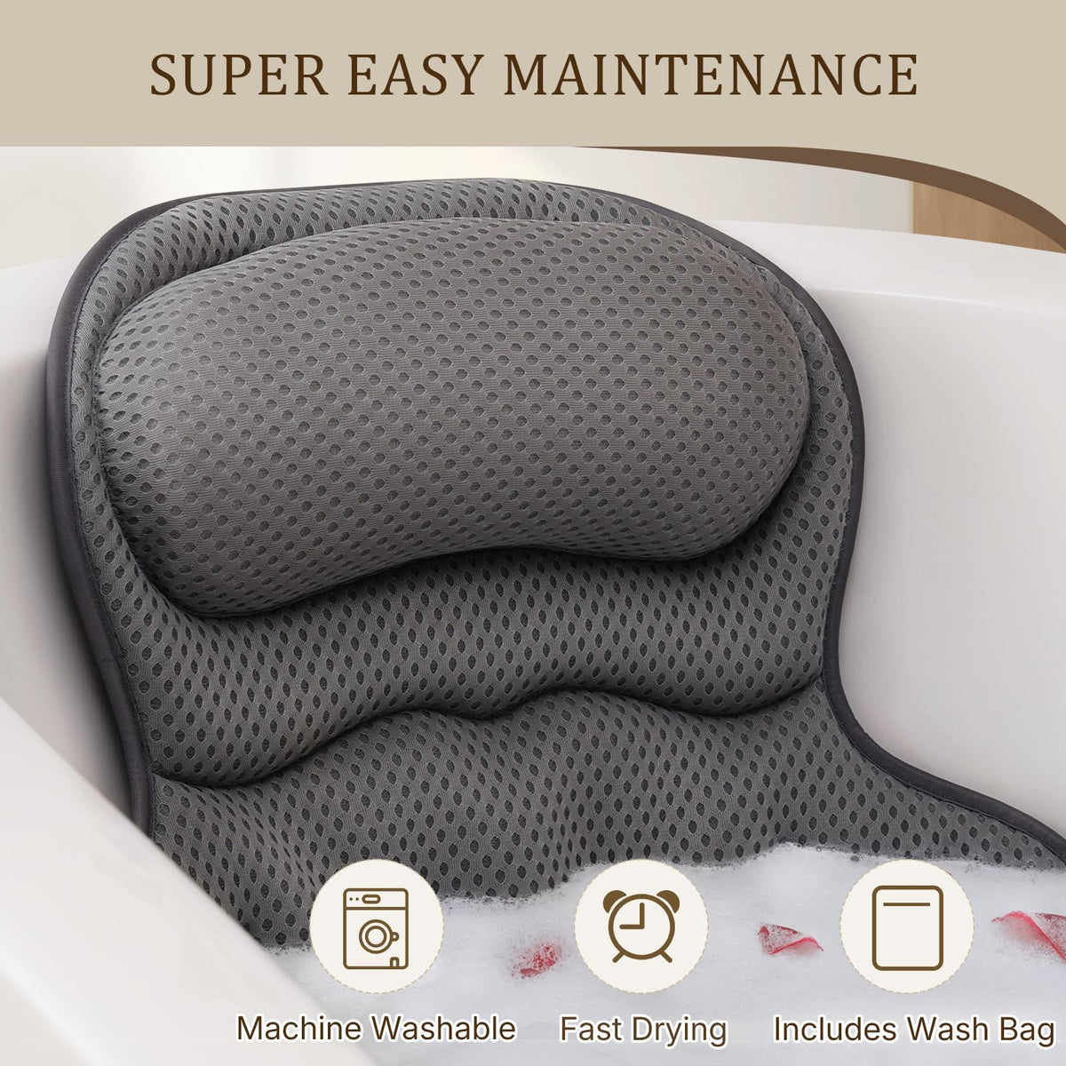 Coussin de bain Ozyalo sur fond de spa