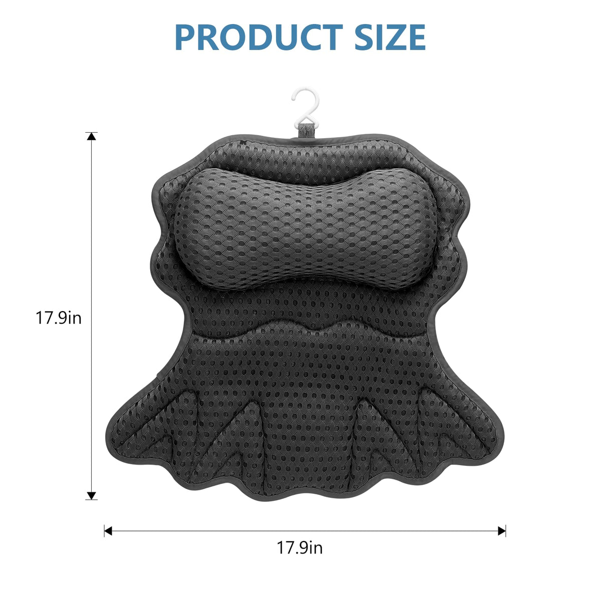 Coussin de bain SetSail avec vue de face et arrière