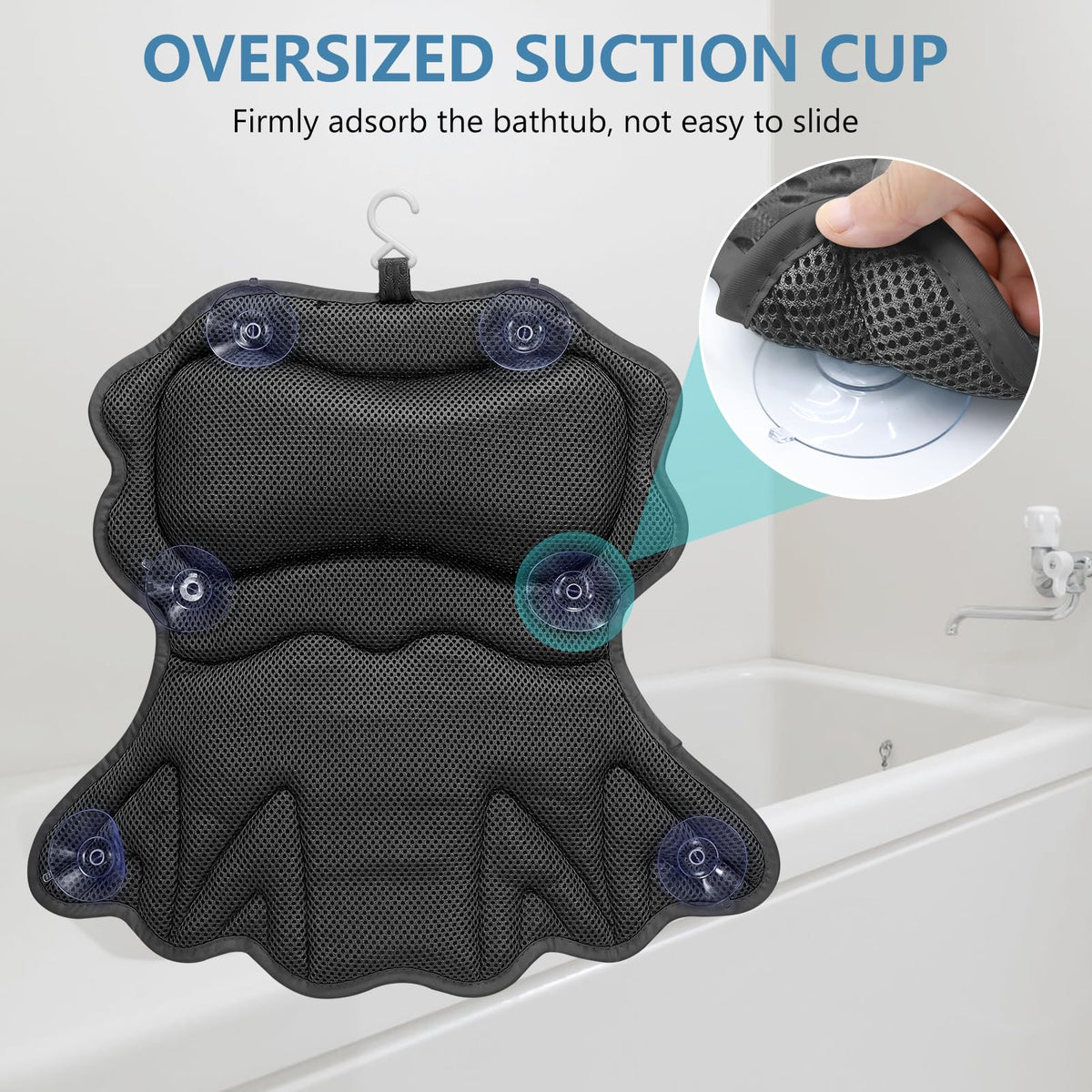 Coussin de bain SetSail en tissu maillé 4D