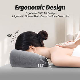 Coussin de massage visage xiaomubiao en gris avec contour ergonomique
