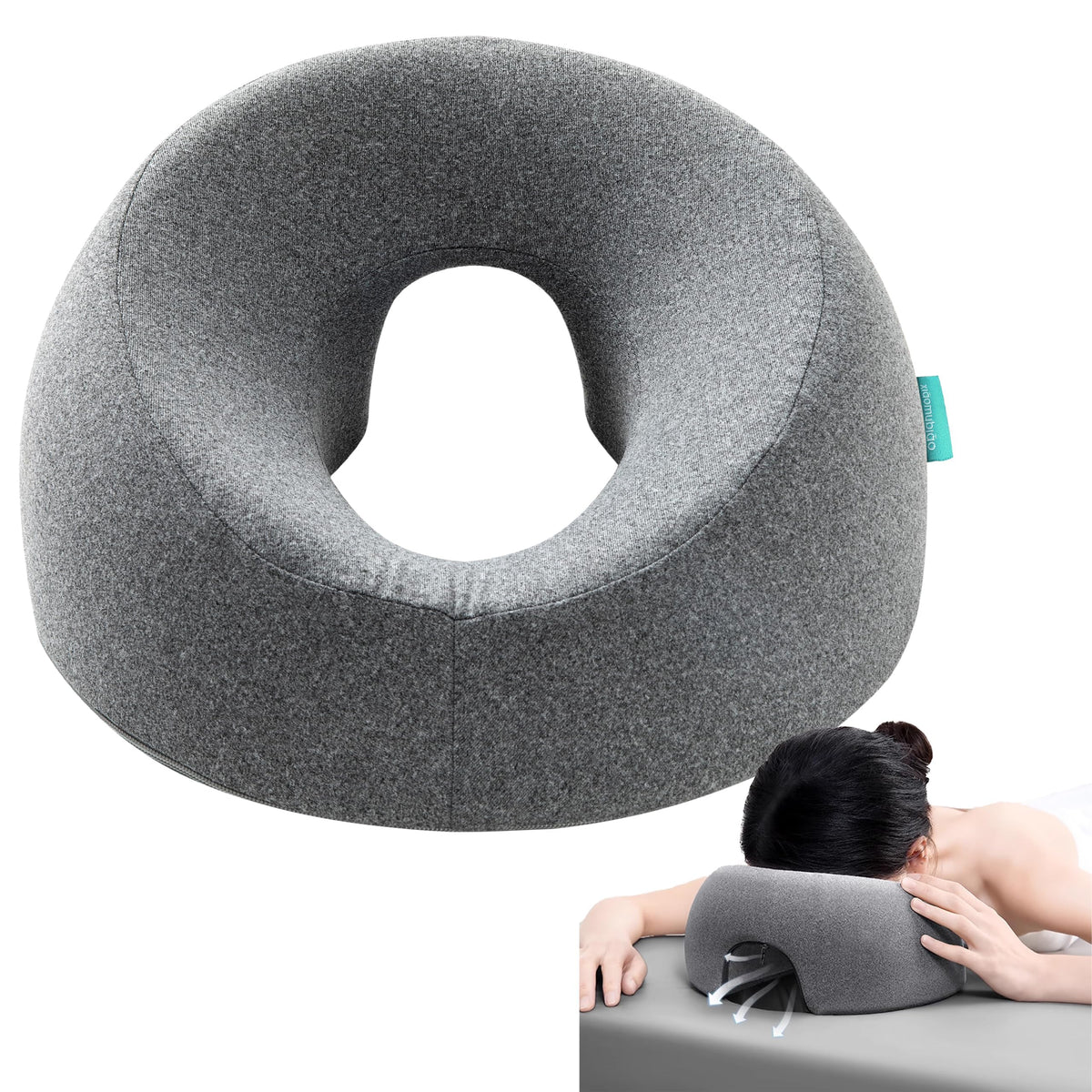 Coussin de massage visage xiaomubiao vue de face avec ouverture faciale