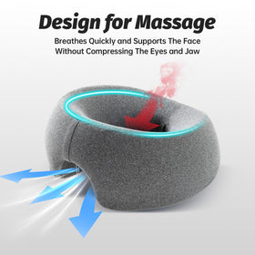 Coussin de massage xiaomubiao sur un lit avec une personne allongée