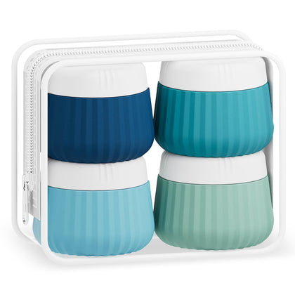 Couvercle transparent du pot de voyage Mrsdry avec une crème à l'intérieur