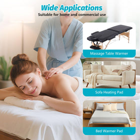 Couverture chauffante BECALIN montrant les sangles de fixation