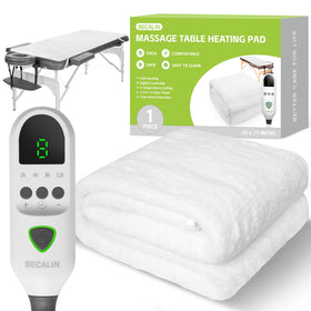 Couverture chauffante BECALIN pour table de massage vue de face