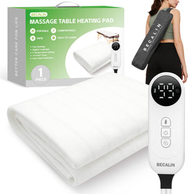 Couverture chauffante BECALIN pour table de massage vue de face