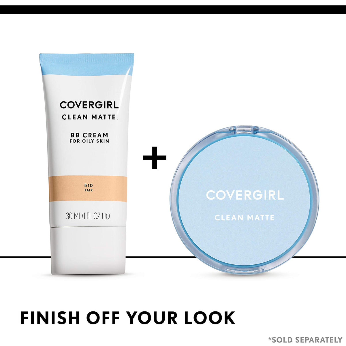 COVERGIRL BB Cream Clean Matte 41g à côté d'autres produits de maquillage