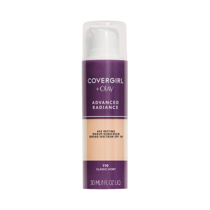 COVERGIRL Fond de teint Advanced Radiance 110 Classic Ivory bouteille avant