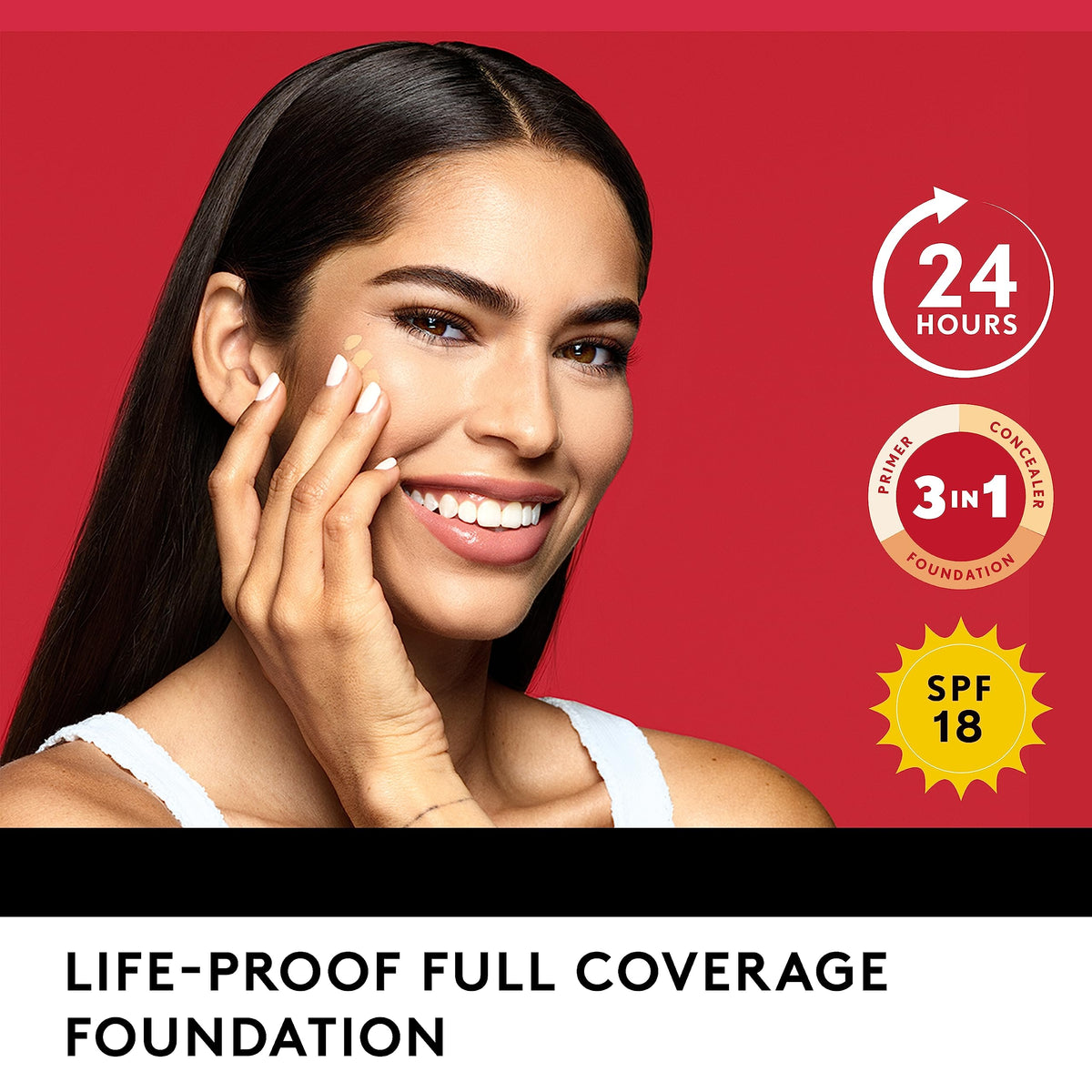 COVERGIRL Fond de Teint en utilisation lors d'une routine de maquillage