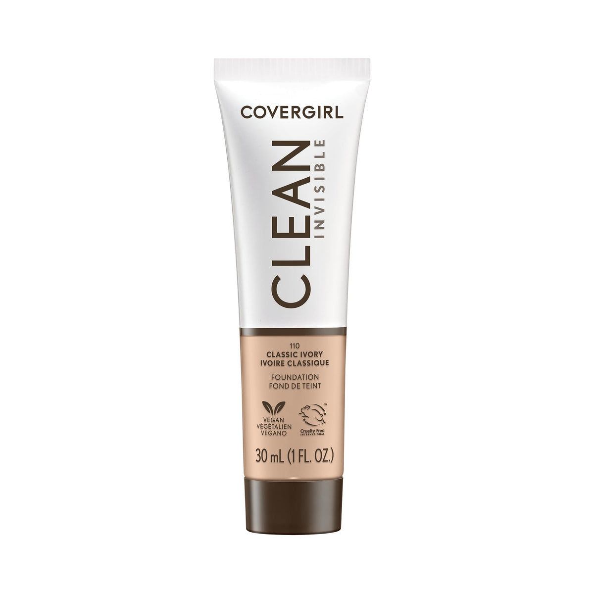 COVERGIRL Fond de Teint Invisible Clean tube de 30ml classique ivoire