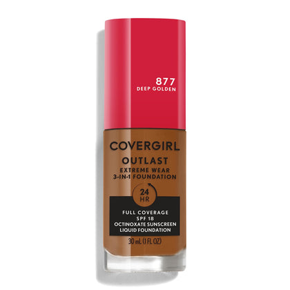 COVERGIRL Fond de Teint Liquide 3-en-1 avant vue avec emballage