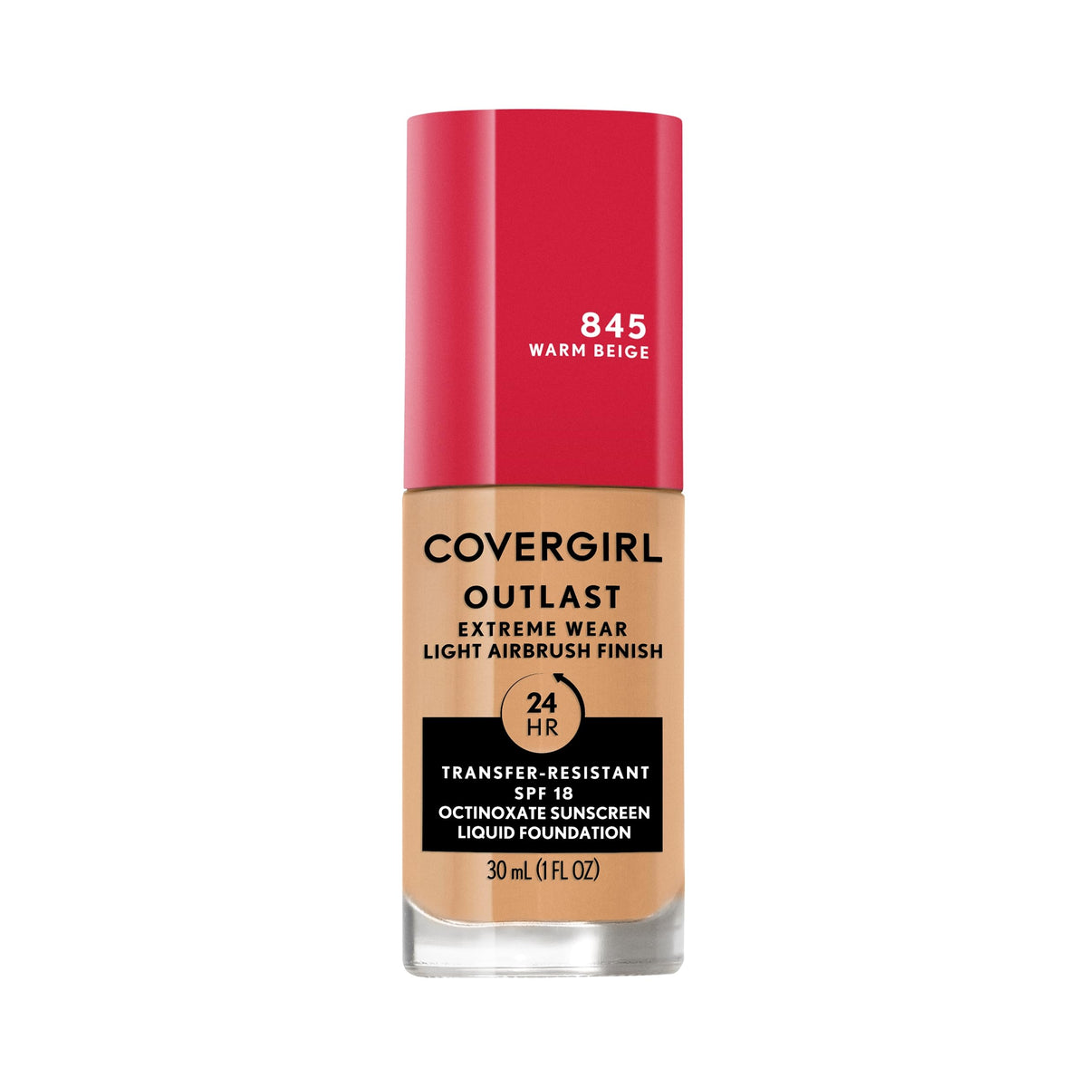 COVERGIRL Fond de Teint Liquide 3-en-1 Beige Chaud vue de face