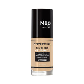 COVERGIRL Fond de Teint Liquide TruBlend Matte Made en Beige Caramel, vue avant