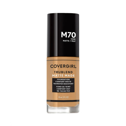 COVERGIRL Fond de Teint Liquide TruBlend Matte Made, modèle Beige Sable, vue avant