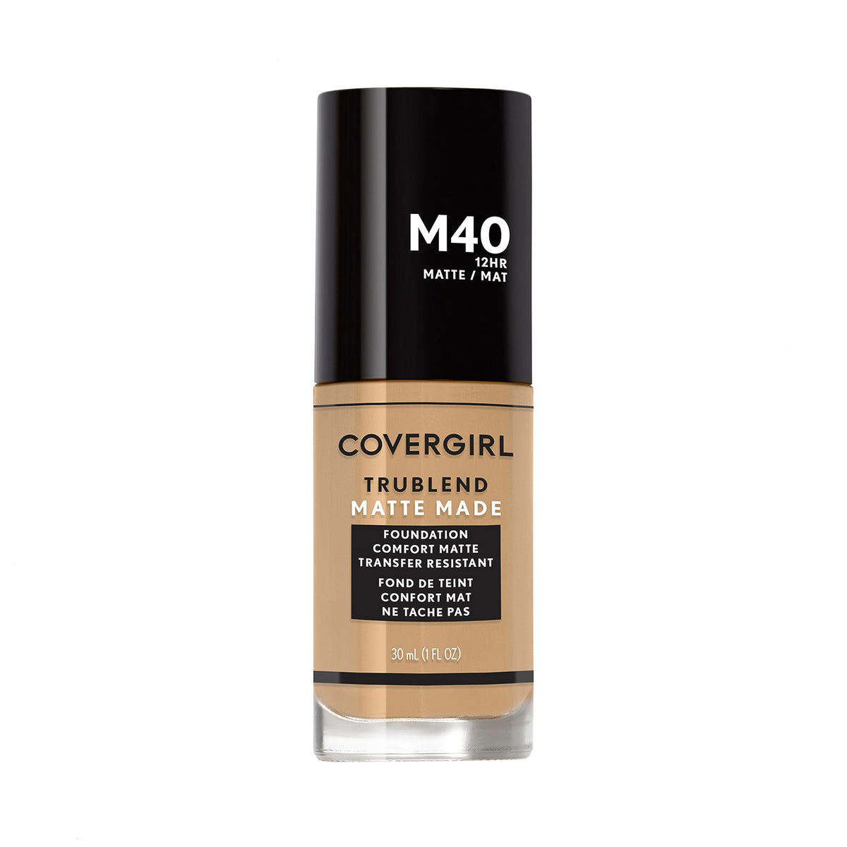 COVERGIRL Fond de Teint Liquide Trublend Matte T10 Ambre Doré avant