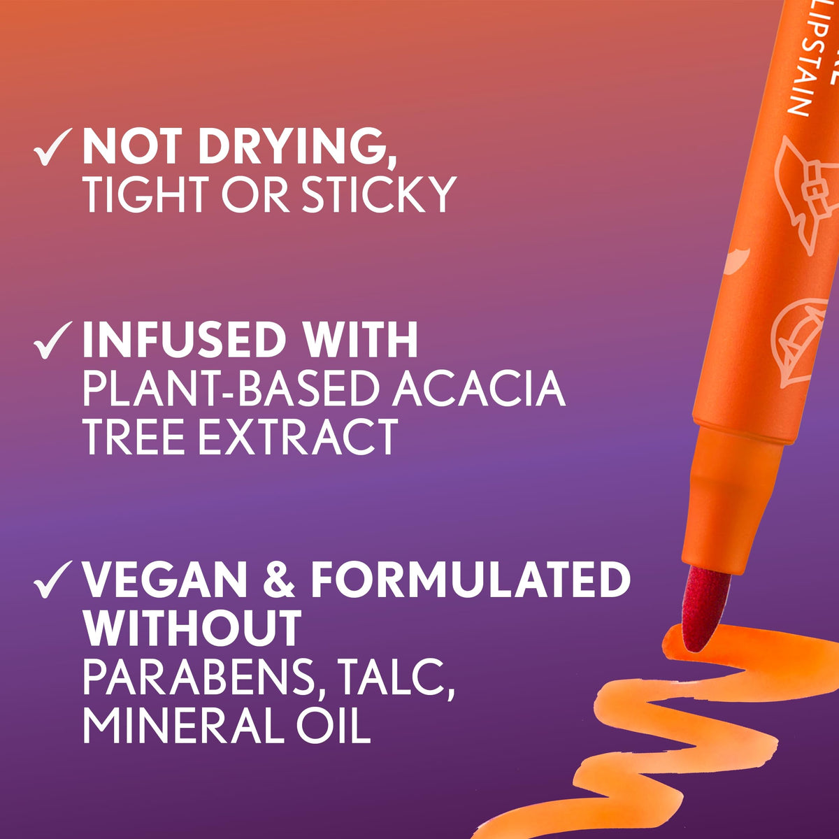 COVERGIRL Lipstain 93 Pumpkin Carving close-up of pen tip
