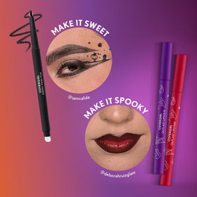 COVERGIRL Lipstain 93 Pumpkin Carving with Halloween decorations