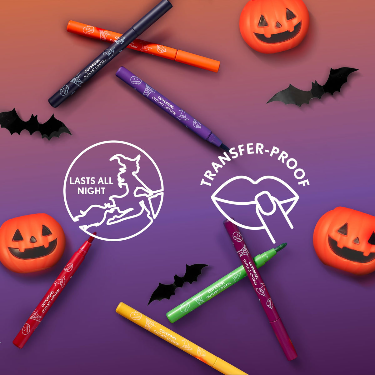 COVERGIRL Lipstain 93 Pumpkin Carving with other lip products