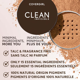COVERGIRL poudre libre 68g sur un fond neutre