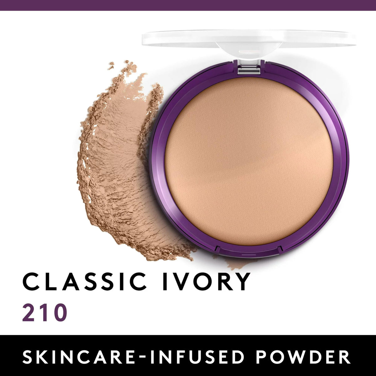 COVERGIRL Poudre Pressée Anti-Rides Classic Ivory avec couvercle ouvert