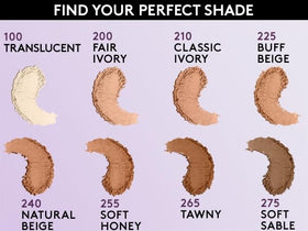 COVERGIRL Poudre Pressée Anti-Rides Classic Ivory sur un fond neutre
