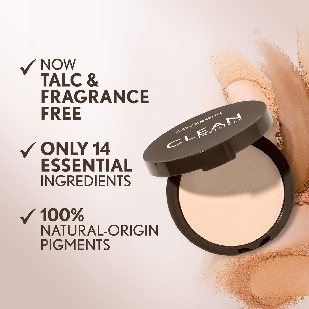 COVERGIRL Poudre Pressée Invisible application sur le visage