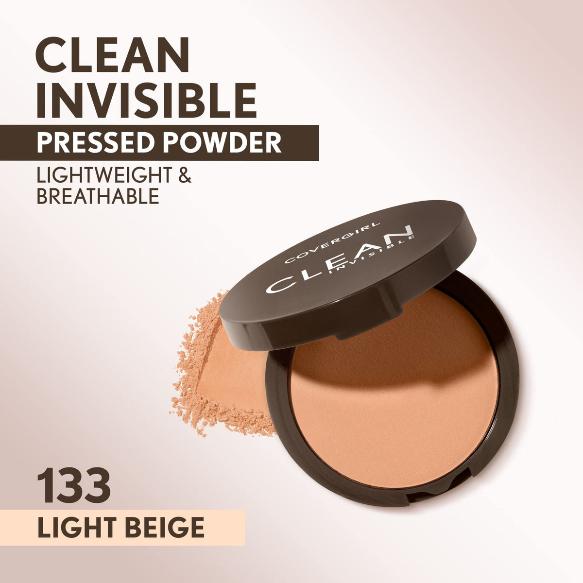 COVERGIRL Poudre Pressée Invisible avec applicateur et miroir