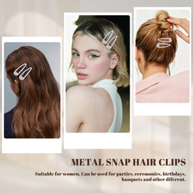 Cptots barrettes à cheveux blanches dans leur emballage
