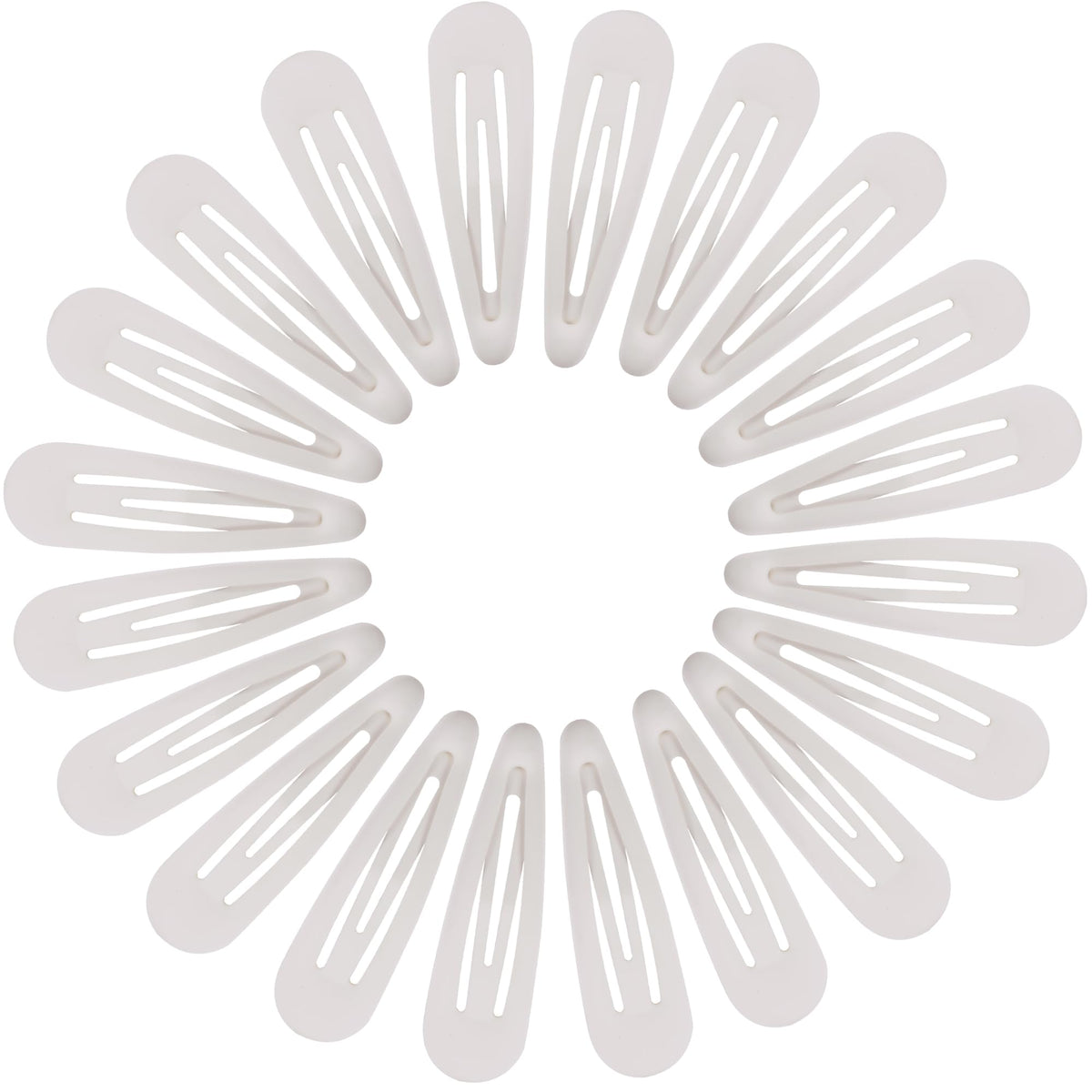 Cptots barrettes à cheveux blanches ensemble de 20 pièces