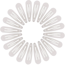 Cptots barrettes à cheveux blanches ensemble de 20 pièces