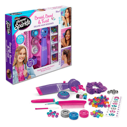 Cra-Z-Art Shimmer 'n Sparkle Deluxe Hair Designer kit avec accessoires