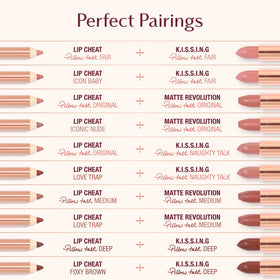 Crayon à lèvres Charlotte Tilbury Lip Cheat avec rouge à lèvres assorti