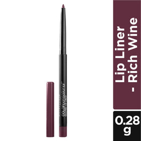 Crayon à lèvres MAYBELLINE Rich Wine ouvert avec la couleur visible
