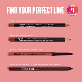 Crayon à lèvres NYX Suede Matte avec d'autres produits de maquillage