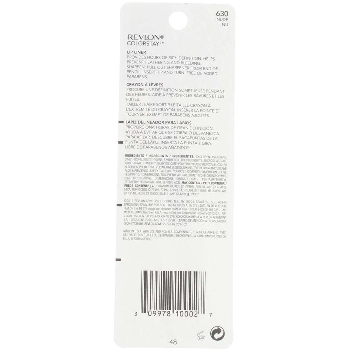Crayon à lèvres REVLON ColorStay en teinte nude 630