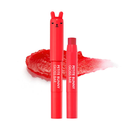 Crayon à lèvres TONYMOLY Petit Bunny en forme de lapin, couleur cerise juteuse