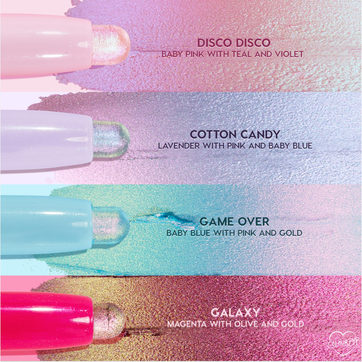 Crayon à paupières ColourPop Shadow Stix en main, mise en scène