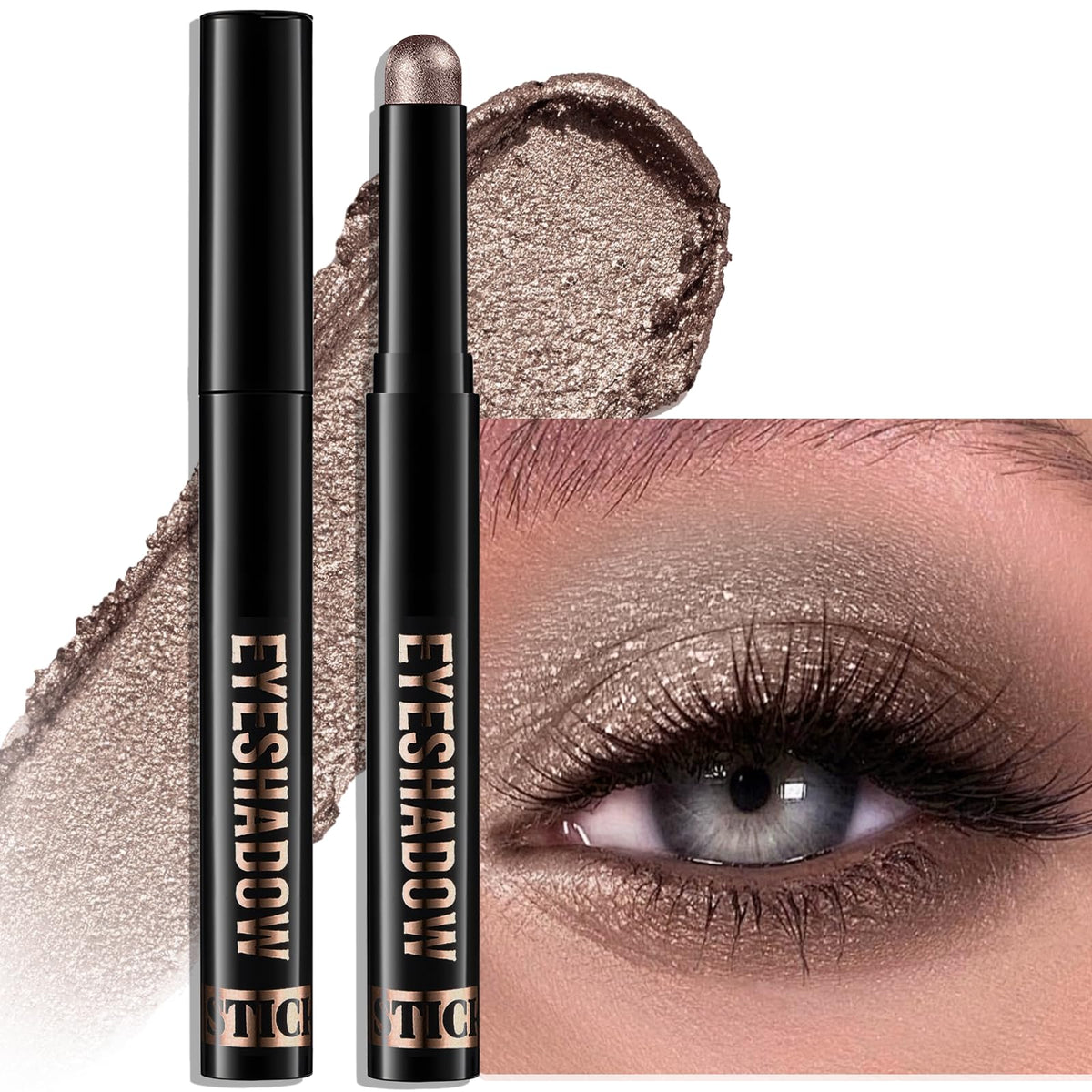 Crayon à paupières Wugbc taupe brillant vue de face