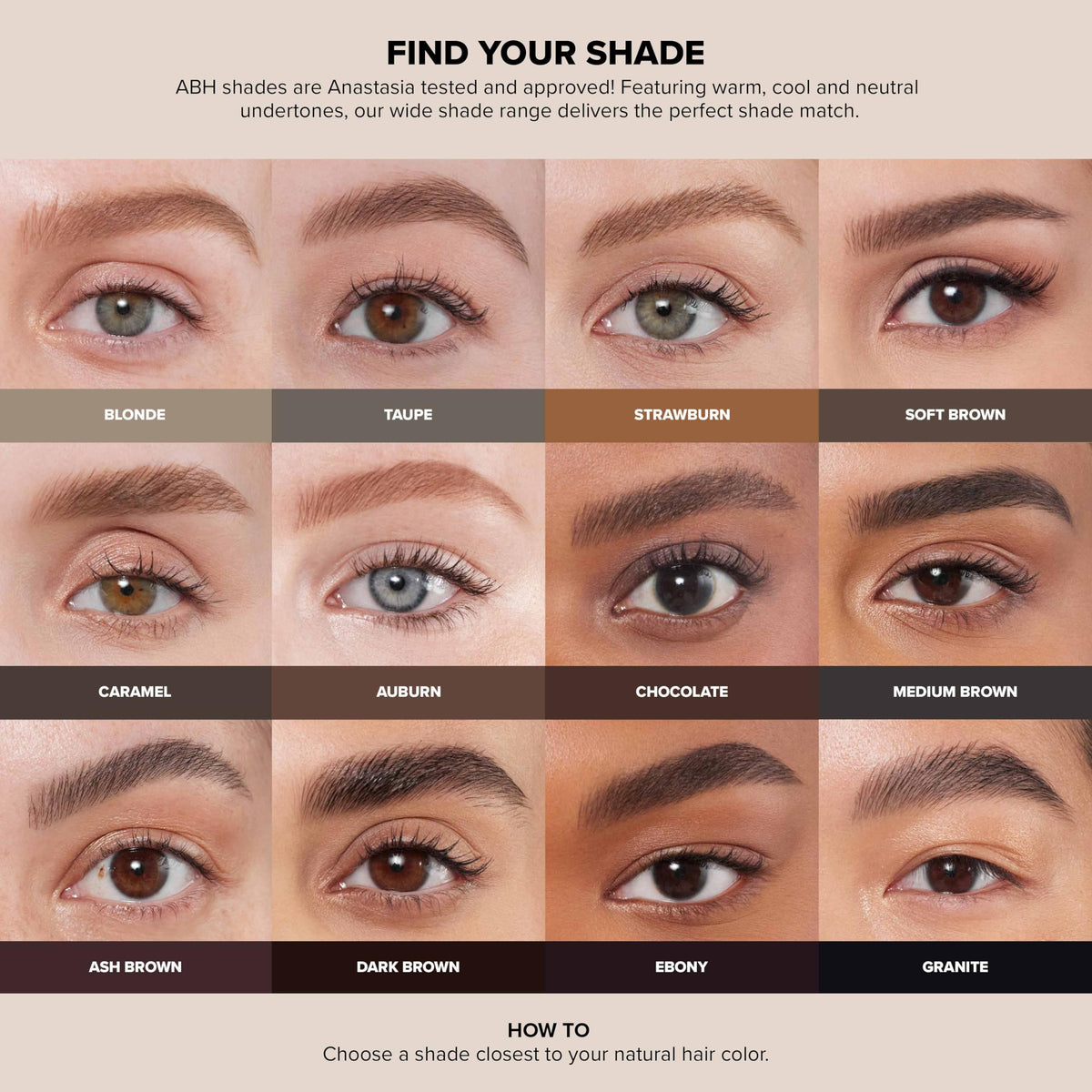 Crayon à sourcils Anastasia Beverly Hills en position verticale