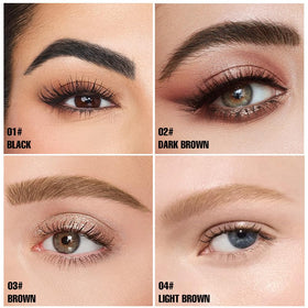 Crayon à sourcils FeiCuiYun en action sur un modèle