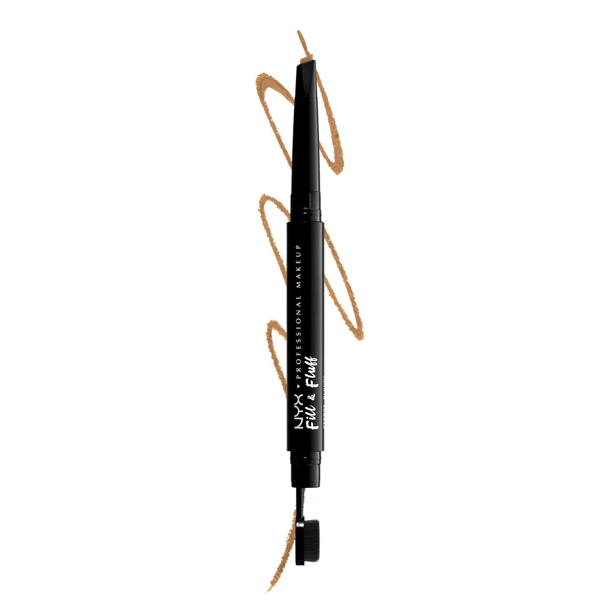 Crayon à sourcils Fill & Fluff de NYX en couleur blonde, vue de face