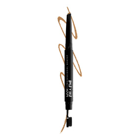 Crayon à sourcils Fill & Fluff de NYX en couleur blonde, vue de face