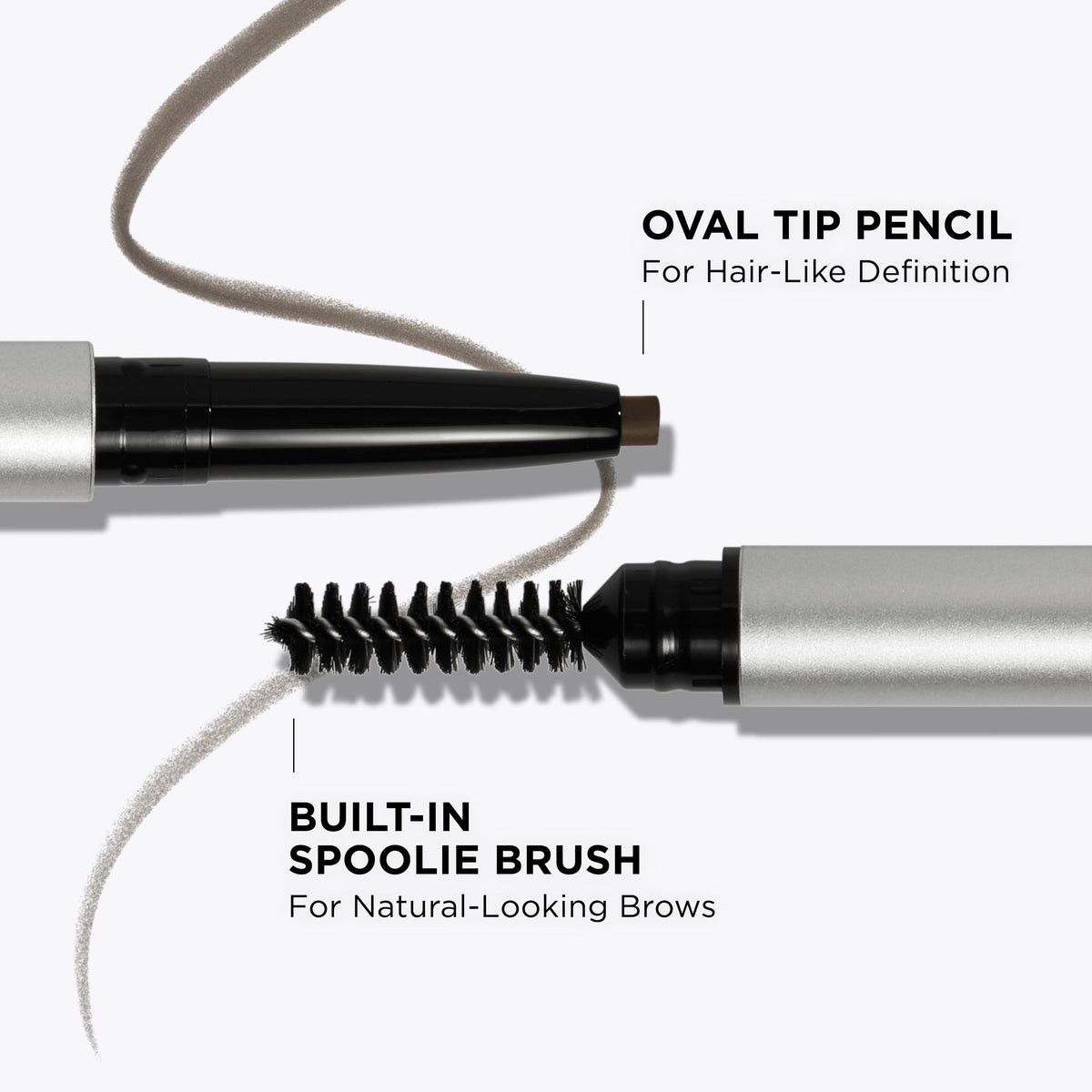Crayon à sourcils IT Cosmetics en action avec pinceau