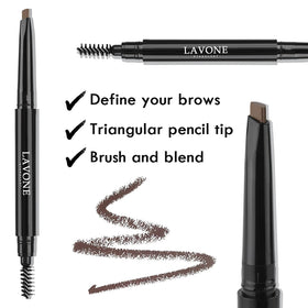 Crayon à sourcils LAVONE marron foncé avec mine fine