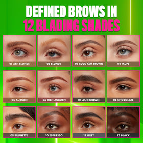 Crayon à sourcils NYX Blade & Shade avec d'autres produits de beauté